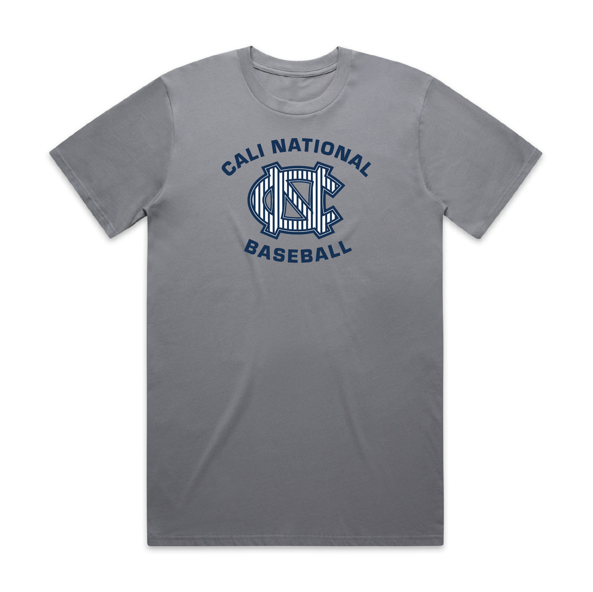 Cali National Pinstripe Logo Tee | Premium Cotton Regular Fit Unisex