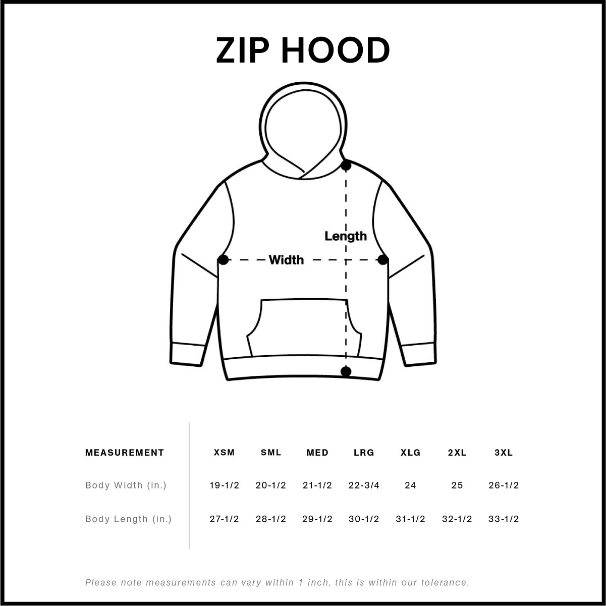LTP Block Zip Hoodie Adult Unisex