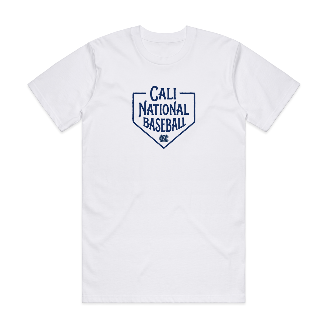 Cali National Home Plate Tee | Heavyweight Cotton Regular Fit Unisex