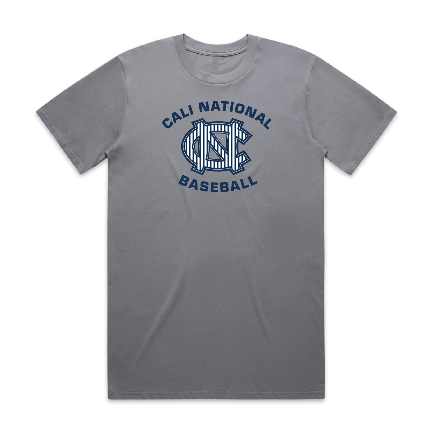 Cali National Pinstripe Logo Tee | Premium Cotton Regular Fit Unisex