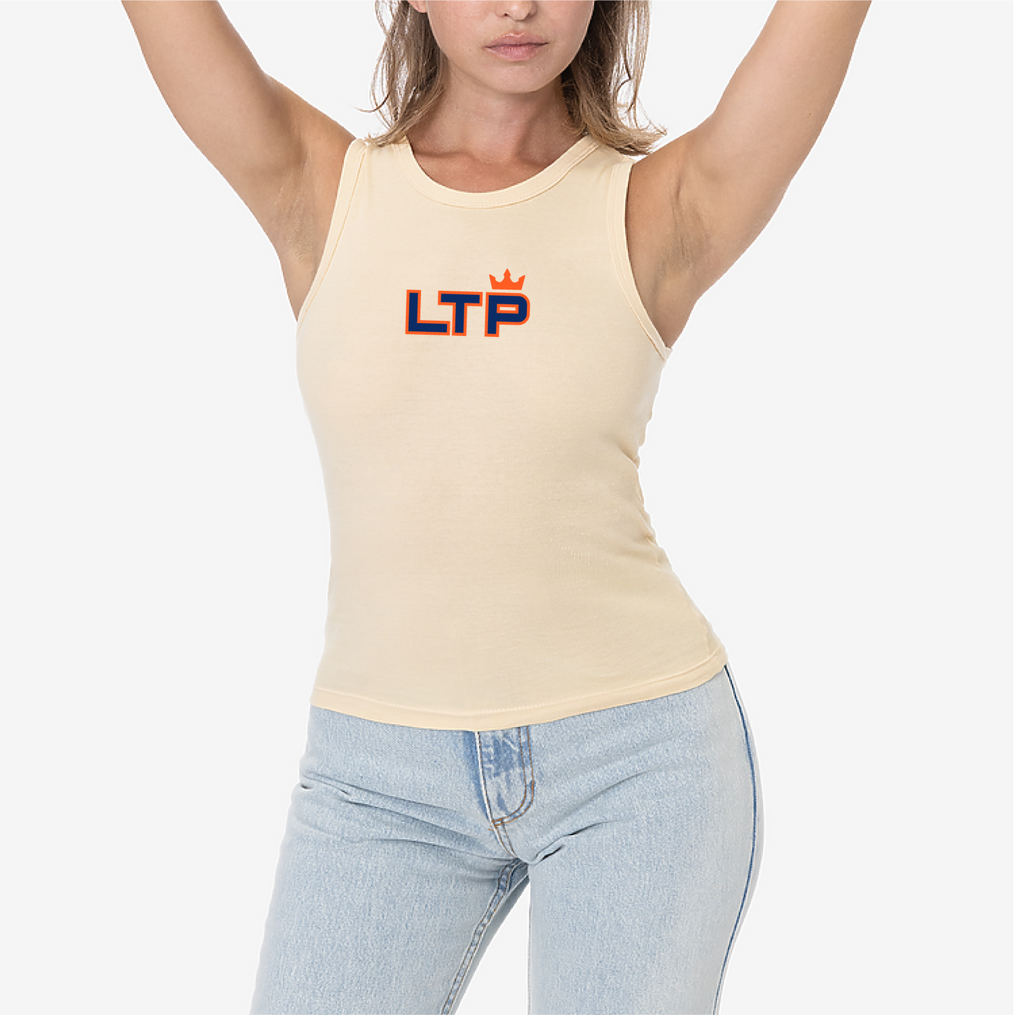 LTP Block Logo Baby Rib Tank Women