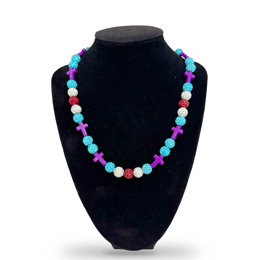 Baseball Necklace Dinger DBacks Cross