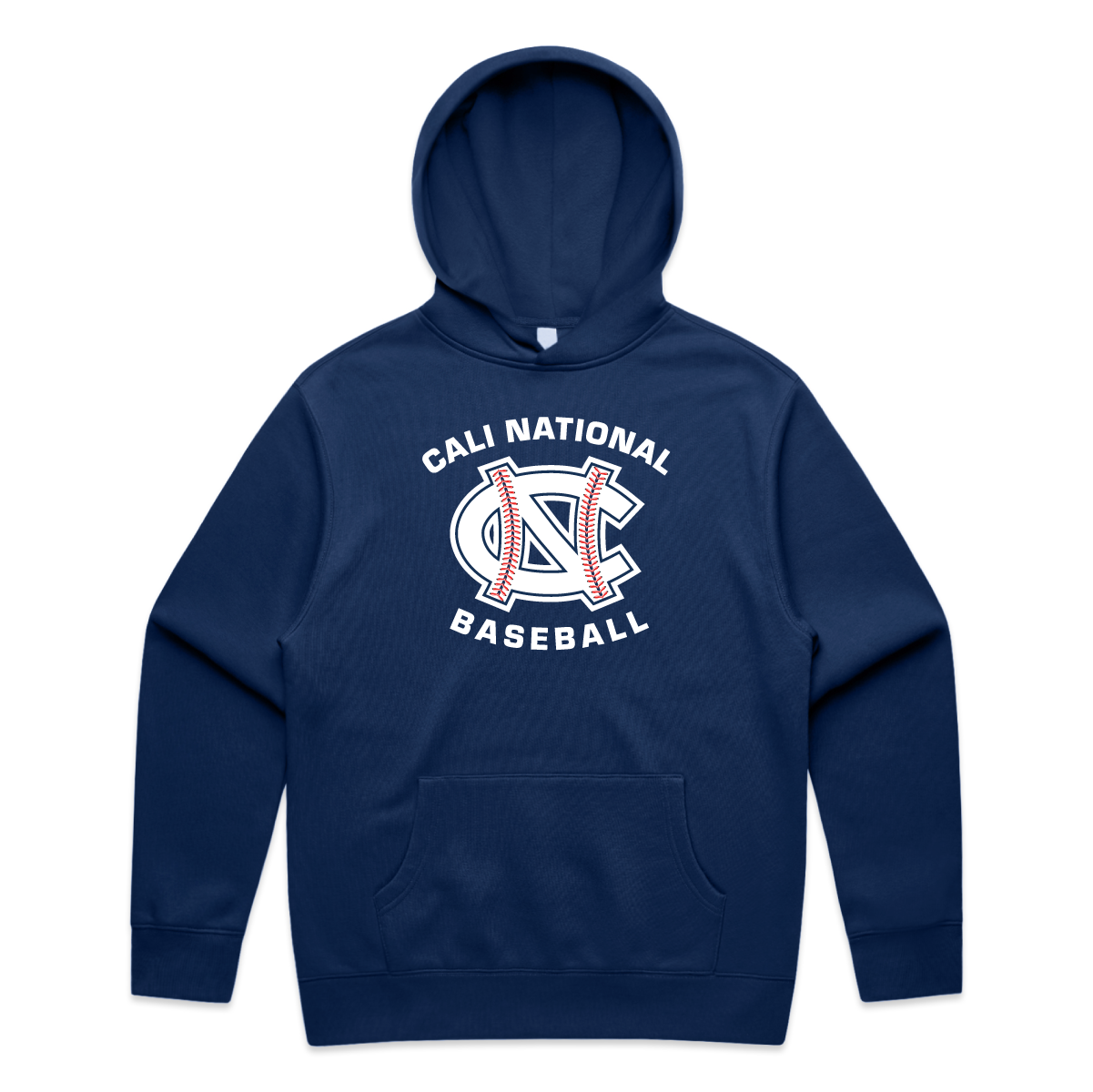 Cali National Baseball Logo Hoodie | Premium Relax Fit Adult Unisex