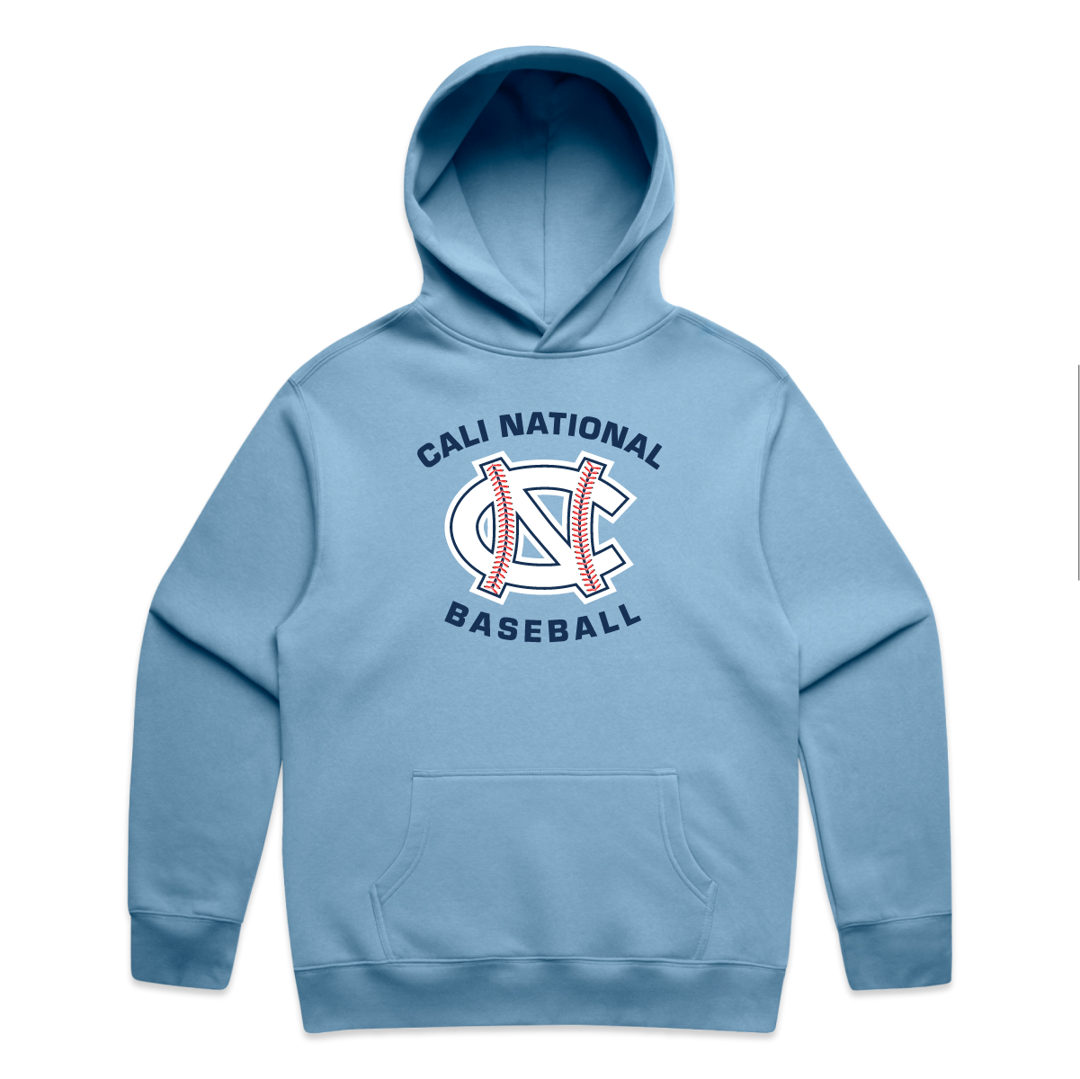 Cali National Baseball Logo Hoodie | Premium Relax Fit Adult Unisex