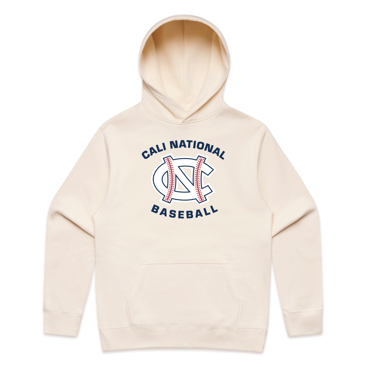 Cali National Baseball Logo Hoodie | Premium Relax Fit Adult Unisex