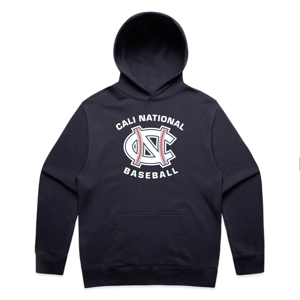 Cali National Baseball Logo Hoodie | Premium Relax Fit Adult Unisex