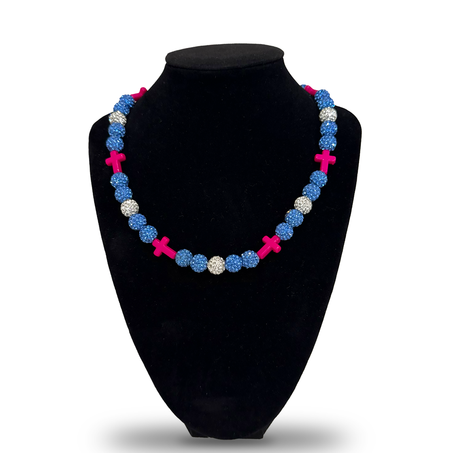 Baseball Necklace Triple Candy Cross