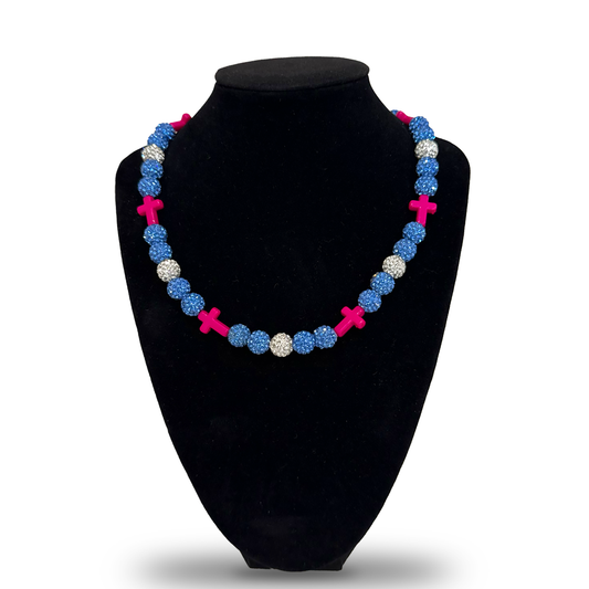 Baseball Necklace Triple Candy Cross