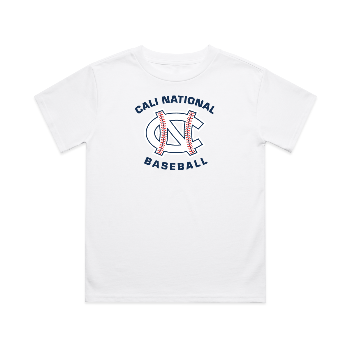 Cali National Baseball Logo Tee | Premium Cotton Regular Fit Unisex