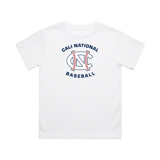 Cali National Baseball Logo Tee | Premium Cotton Regular Fit Unisex